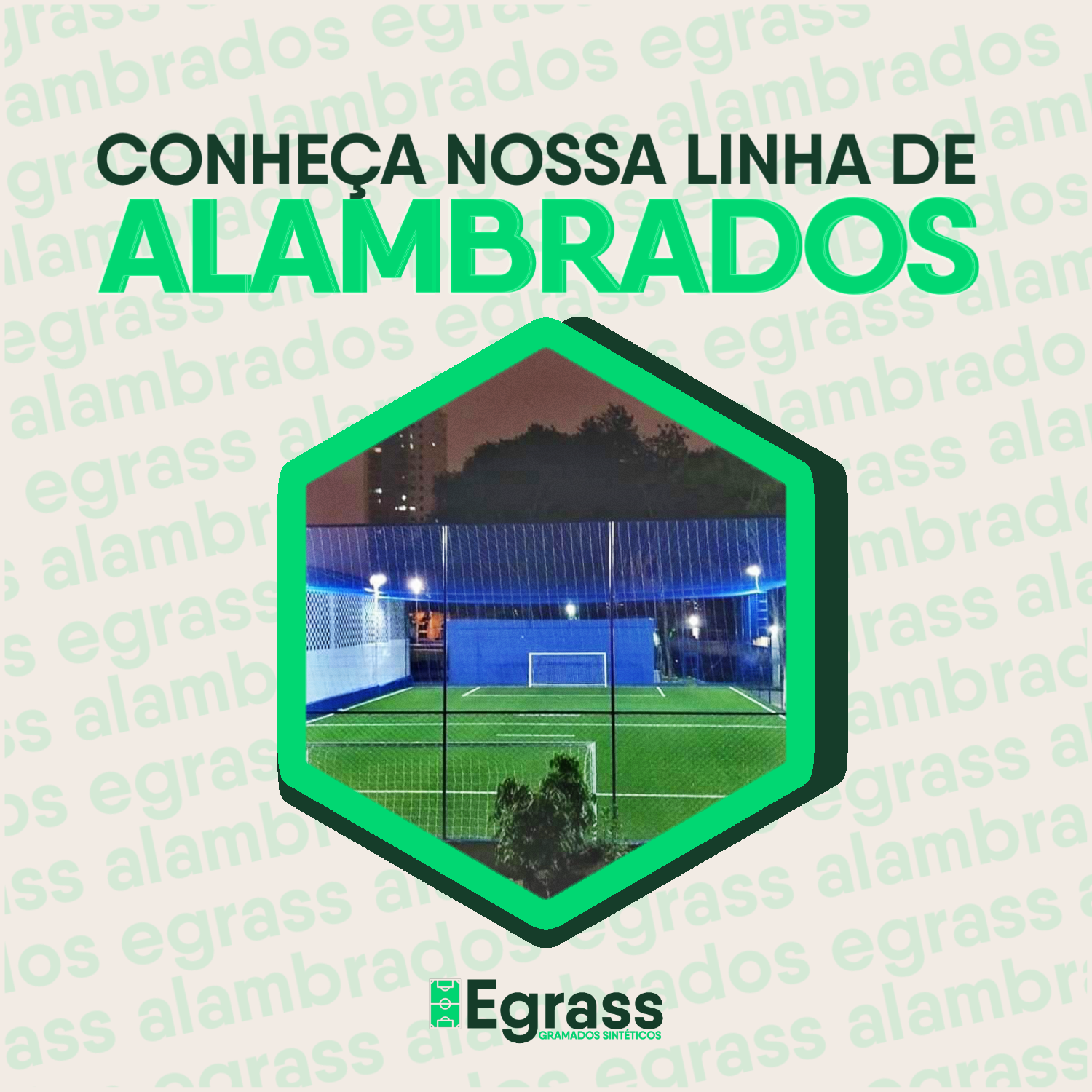 ALAMBRADOS CAMPOS COM GRAMADOS SINTETICOS 